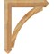 Ekena Millwork Thorton Arts & Crafts Rough Sawn Bracket, Western Red Cedar, 6"W x 40"D x 48"H BKT06X40X48THR03RWR - alternate 3